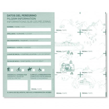 Pilgerausweis (La Credencial) - Hrsg.: Camino Francés Federación – Bild 2