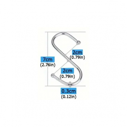 4 x S-Haken (zum Aufhängen von Kleidung etc.) – Bild 2