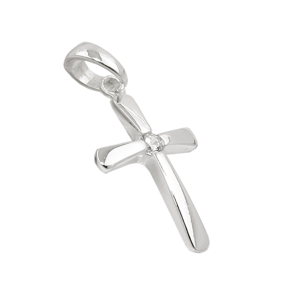 Silberkreuz Zirkonia (925er Sterlingsilber)