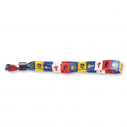 Stoffarmband mit Motiven vom Jakobsweg – Bild 4