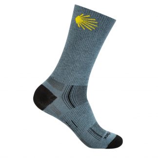 Wrightsock Stride (mit Jakobsmuschel) wadenlang - grey